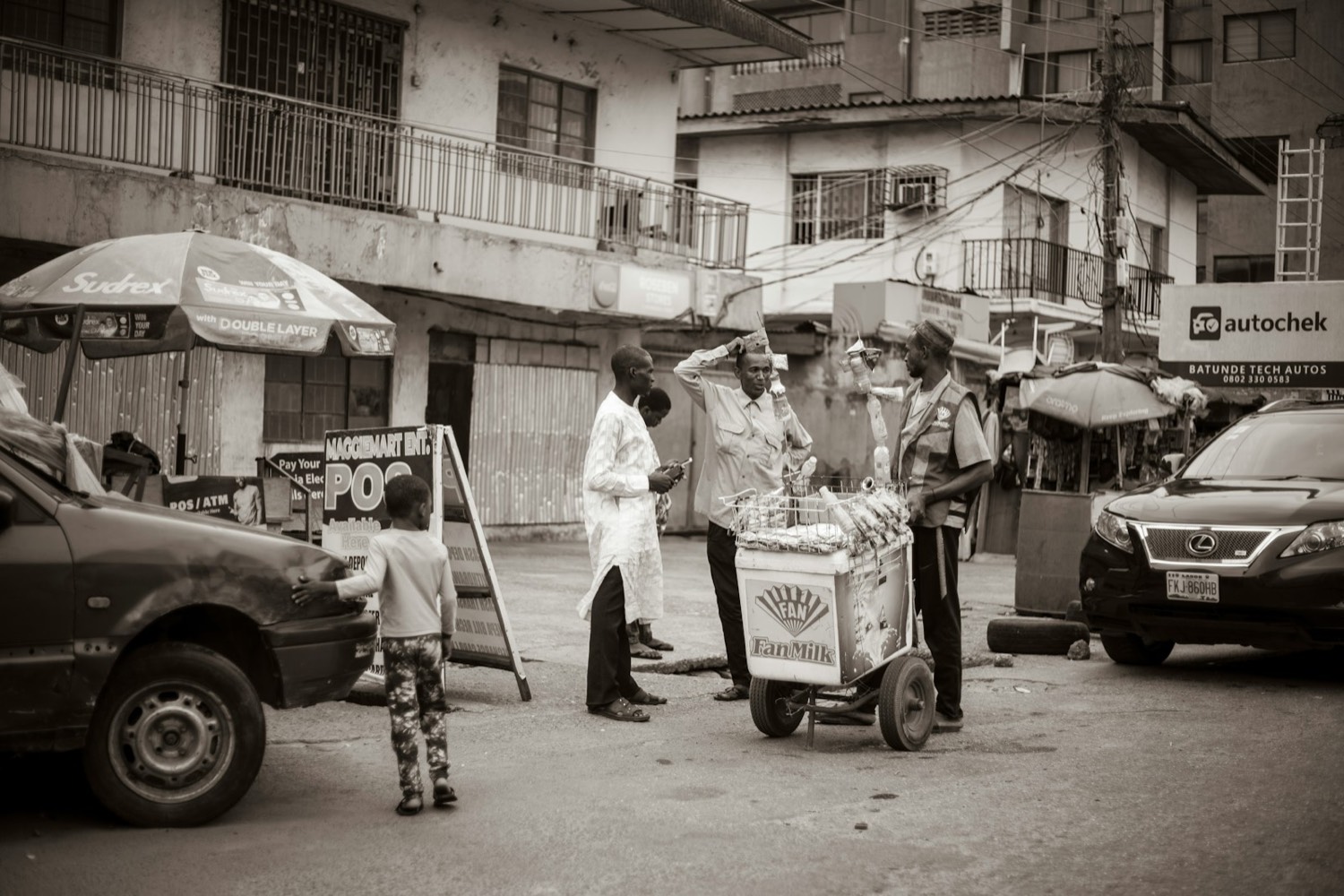 A street scene in Lagos, Nigeria